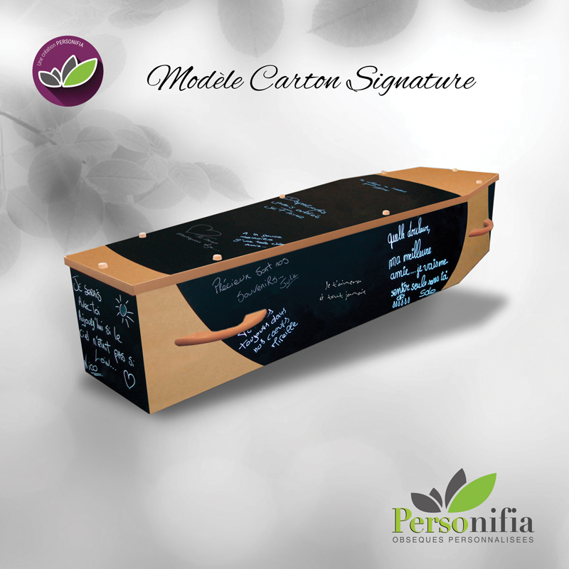 modele carton signature