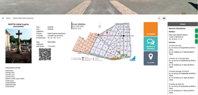 Ce site démontre une digitalisation complète dun cimetière 1