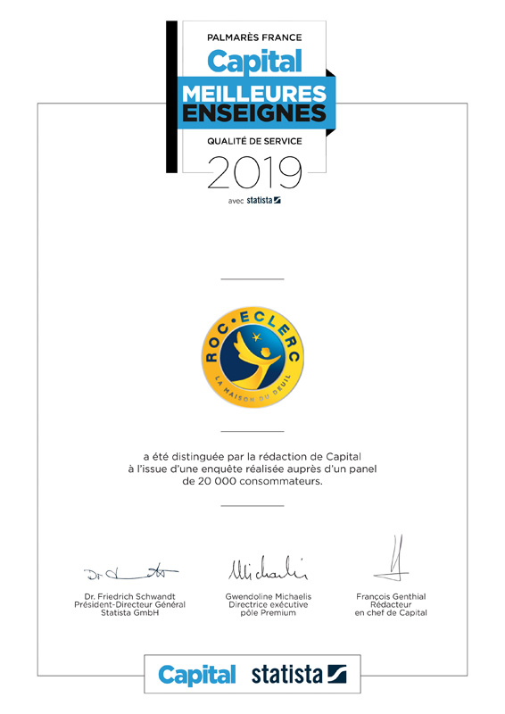 Certificat personnalise Roc Eclerc