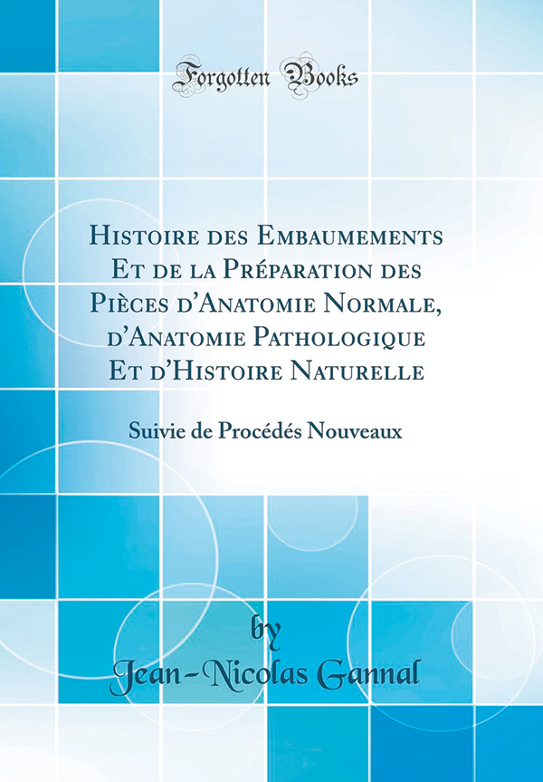 Jean Nicolas Gannal Livre