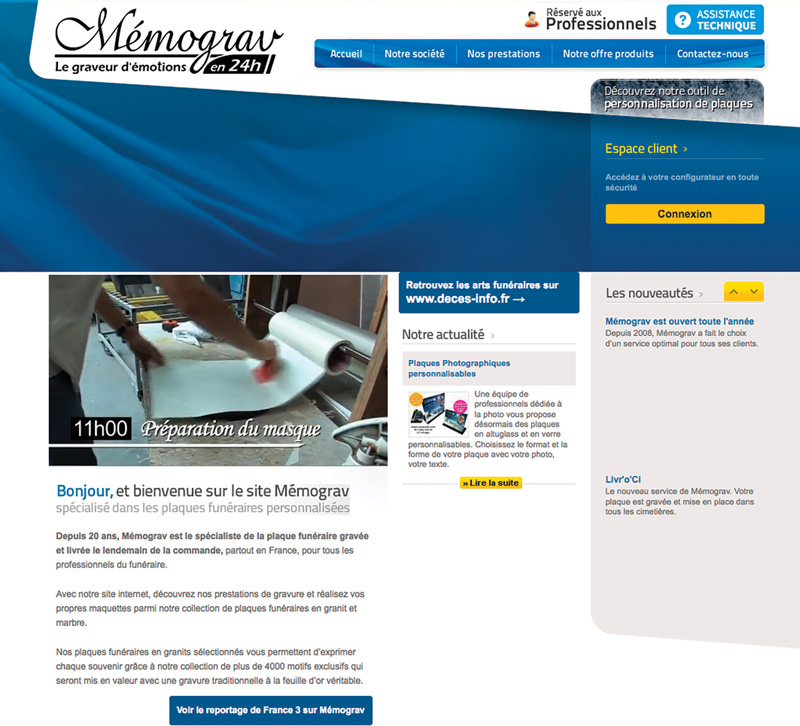 Mémograv Nouvelle version du site 2021