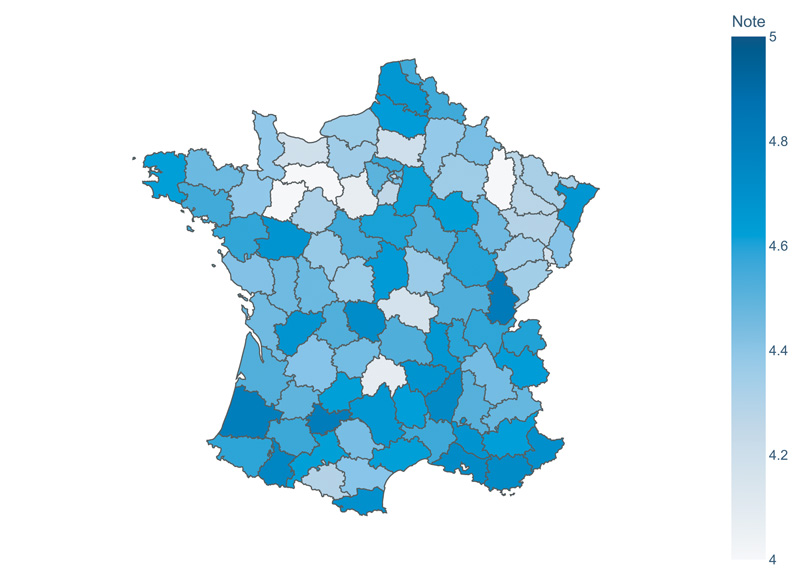 carte france dpt note